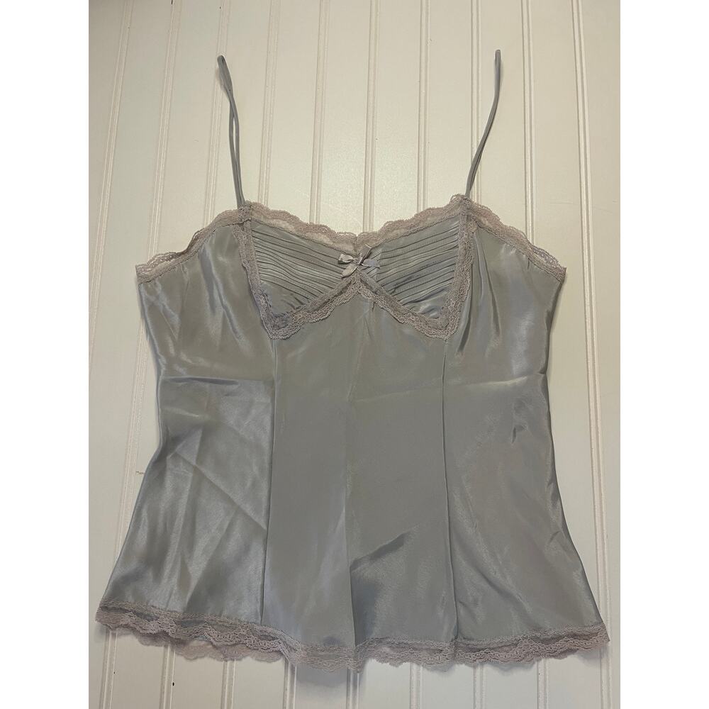 Vintage Y2K Formfit Lace Trim Camisole USA Fairy Whimsical Grunge Small Medium